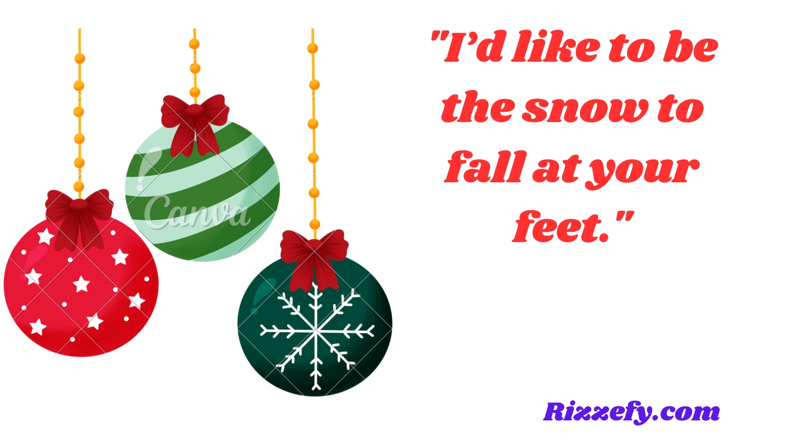 Christmas Pickup Lines