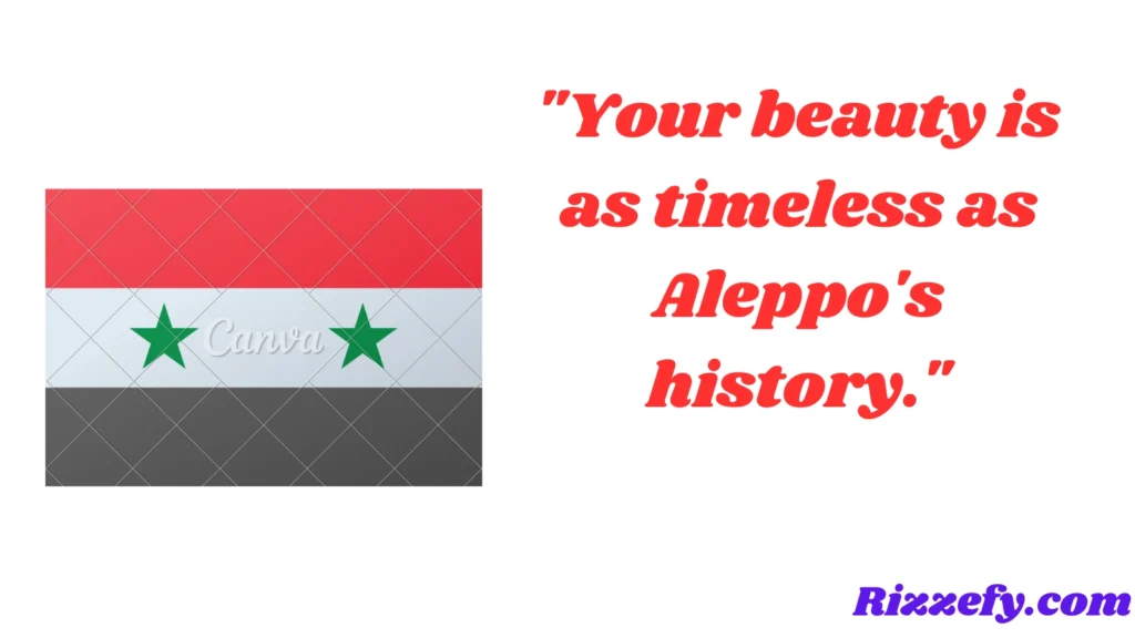Aleppo Pickup Line