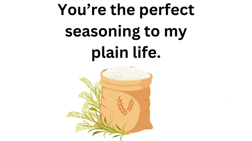 rice pickup line