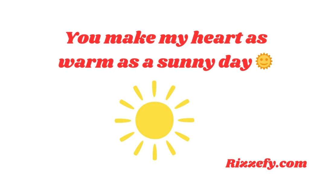 Weather Pickup Lines