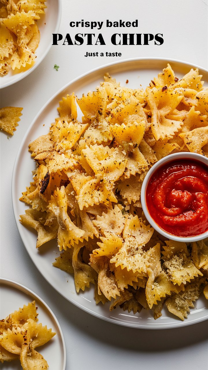 Crispy Baked Pasta Chips
