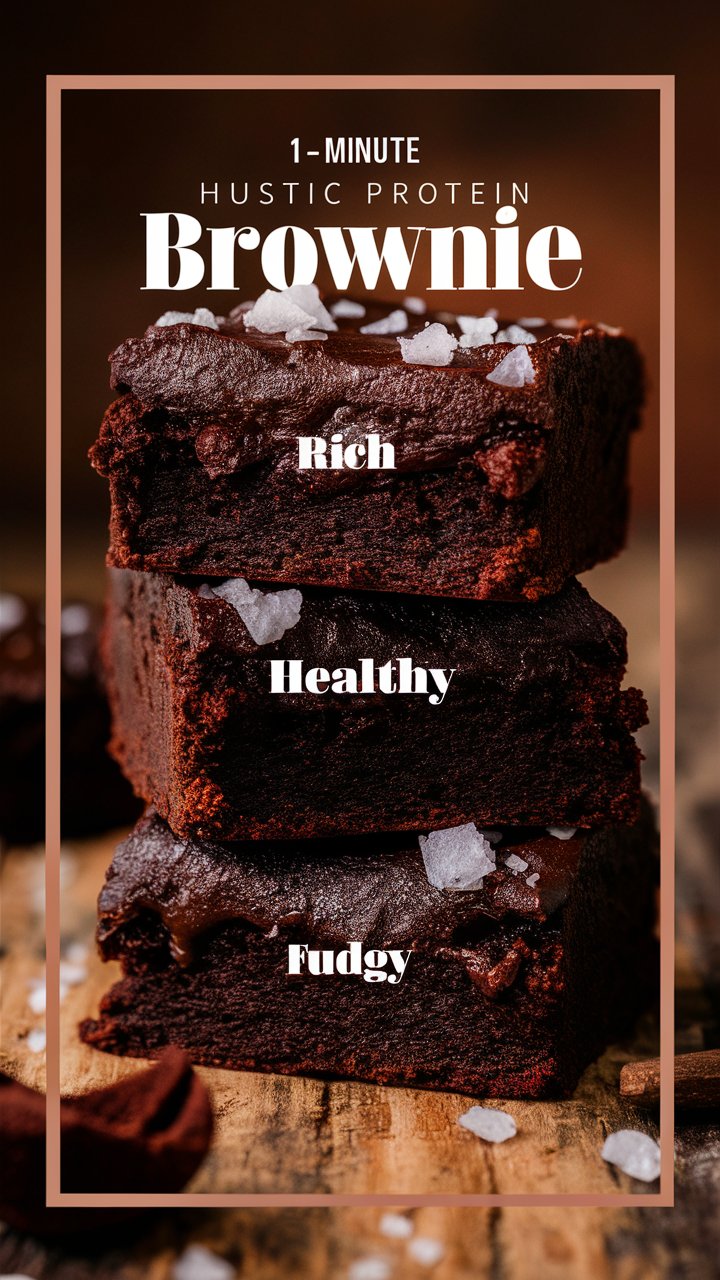 1‑Minute Protein Brownie