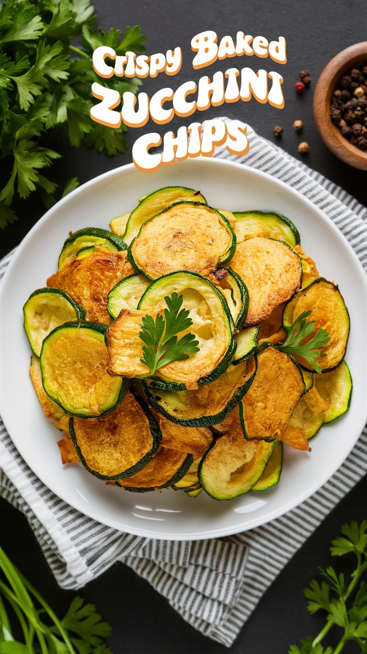 Crispy Baked Zucchini Chips