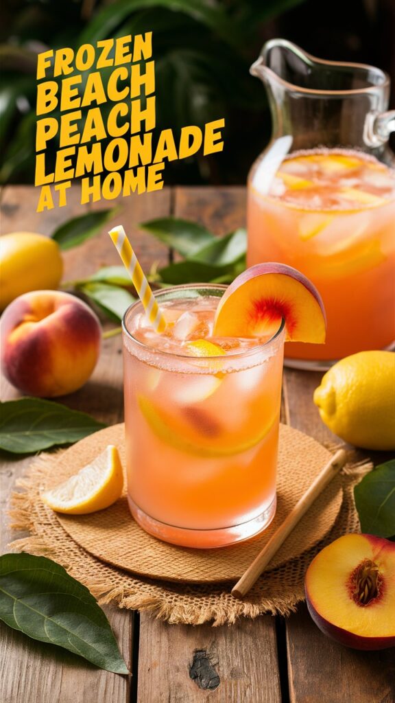 Frozen Beach Peach Lemonade at Home